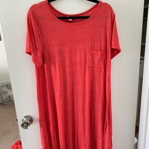 LuLaRoe Red Heathered Carly Like New Condition